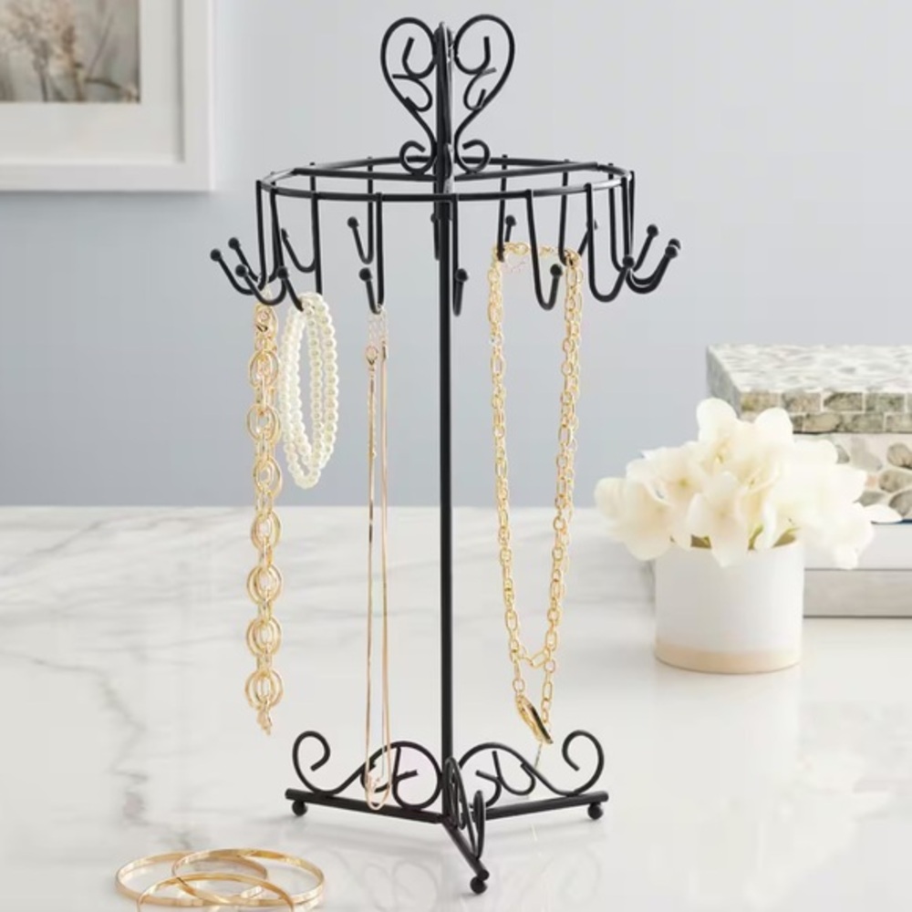 Metal jewelry holder,rotating jewelry holder